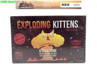 現貨：12英文桌遊Exploding Kittens party pack爆炸貓音樂貓卡牌家庭聚會-