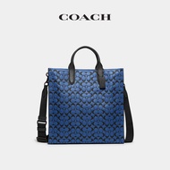 COACH/COACH Men's Classic Logo Leather GOTHAM TALL Tote Bag