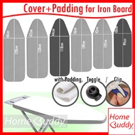 ★SG★ Iron Board COVER with Padding & Toggle/Clip. OR PADDING only. HomeBuddy. Ironing board cover. I