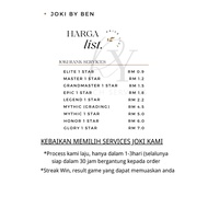 "TERBARU" SERVICES MLBB JOKI MALAYSIA