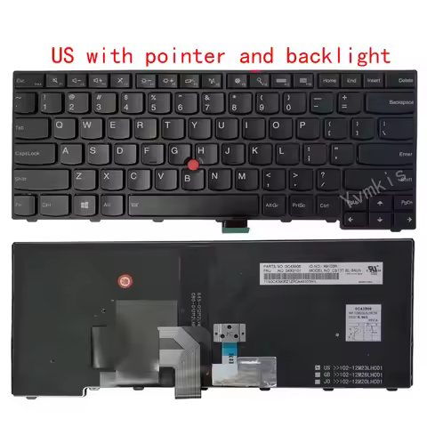 US/Russian Backlit Keyboard for Lenovo IBM ThinkPad L440 L450 T431S T440 T440P T450 T450S E431 E440 