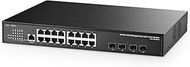 Binardat 20 Port 2.5G Web Managed Switch, 16x2.5G Ethernet, 4x10 Gigabit SFP Ports, Web/CLI L3 Manag