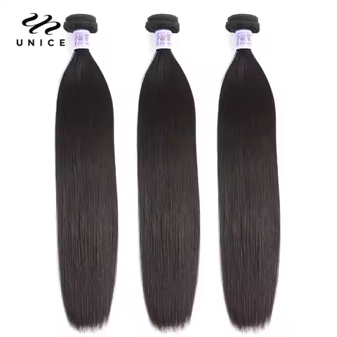 UNice Hair Kysiss Series Malaysian Straight Hair Weave Bundles Human Hair 3 Bundles 8-30 inches Natu