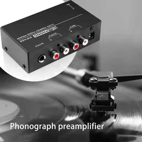 PP400 Ultra-Compact Phono Preamp Preamplifier With RCA 1/4Inch Support TRS Interfaces Preamplificado