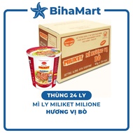[24-CUP BOX] - COLUSA - Miliket Cup Noodles with Beef flavor, Miliket Cup Noodles with Beef, Miliket