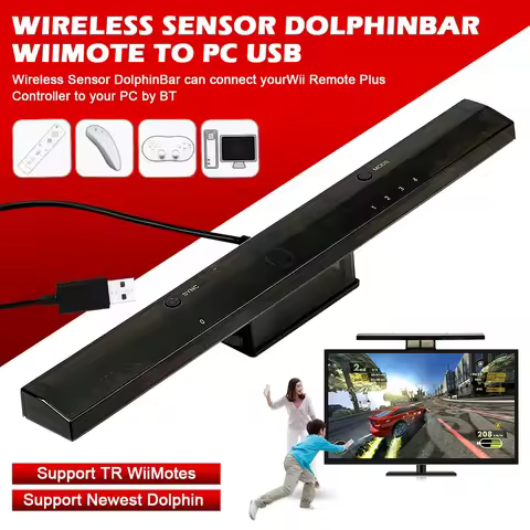 Wireless Sensor Dolphin Bar MayFlash for Wii Remote Plus Controller To for Windows PC Bth-Compatible