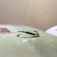 925純銀 流線型藏愛 鋯石戒指 純銀戒指