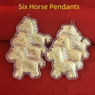 AROMA Golden Horse Accessories, Creative Year of Horse Gold Pony Keychain Accessories, Cartoon Cute 