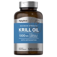 PippingRock Red Krill Oil, 1000 mg  60 soft