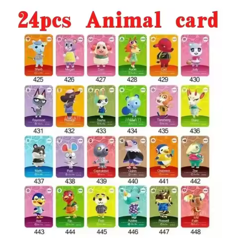 Hot Game Animals Crossing New Horizons Amiibo Card Ankha Marshal Maple NS Switch 3DS Game Set Mini N
