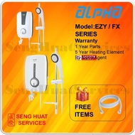 ALPHA FX / EZY SERIES INSTANT WATER HEATER WITH FREE WHITE RUBBER INLET HOSE [ FREE DELIVERY ]