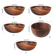 Wooden Fruit Vegetable Storage Bowl Dough Mixer Basin Decoration Practical Household Kitchen Picnic Tray Food Bread Dish Menber YX