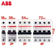 【Limited Stock Available】 Abb Sh200เบรกเกอร์ขนาดเล็ก1P 1pn 2P 3P 4P ชนิด C 1a 2a 3a 4a 6a 10a 16a 20