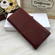 Rush Rider Full Cowhide Leather Long Wallet Men Cow Leather Long Purse
