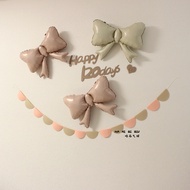 Simple Baby Girl 100 Days Full Month 120 Days Bow Balloon Decoration 4 Months Hundred Days Decoratio