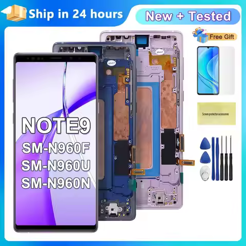 For Samsung Note9 Display Touch Screen Digitizer Assembly For Samsung Note 9 N960F N960U N9600,With 