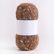 Coffee Speckled Yarn 50g,DIY Knitting, Crocheting, Scarves, Hats, Decor Crafts, Soft Handmade Suppli