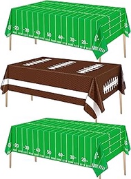 Esjay Football Party Decorations Supplies, Football Tablecloth Table Covers Disposable Plastic, Foot