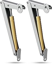 SKMYL 200N Gas Strut Support Frame Hinge, Lid Soft Close, Lid Support Hinge, Pneumatic Lid Lifter Gas Spring,Heavy Duty Cabinet Hinges,Soft Close Hinges for Toy Box,lid Support Hinge Hinge(2-Pack)