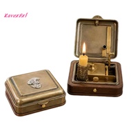 xavexbxl|  Vintage Steampunk Candle Box with Flint Spark Igniter – Portable Mechanical Candle Holder