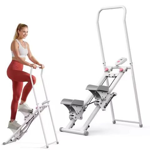 MERACH Stair Stepper for Home Gym Exercise New Version Vertical Climber Machine Full-Body Workout Co
