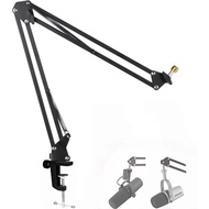 SM7B and MV7 Boom Arm, Heavy Duty Mic Arm Desk Mount Adjustable Suspension Mic Stand Compatible with