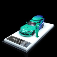 Time Micro 1/64 Toyota Supra & Mazda RX-7 Simulation Alloy Car Model Ready Stock