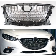 Front Grille Racing Grill For Mazda 3 2014 2015 2016 Mazda3 Replacement Car Upper Bumper Intake Hood