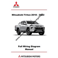 Mitsubishi Triton GLS KK KL KJ 2018 - 2022 Full Wiring Diagram Manual