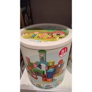 51 farm building blocks toys