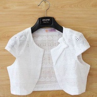 Versatile Short Sleeve Light Knit Bolero Cotton Short Jacket
