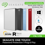 Seagate One Touch with Password / External Hard Disk USB 3.0 ( 1TB / 2TB ) HDD