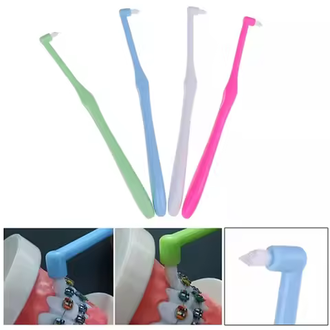 Men Soft Correction Teeth Braces Dental Floss Orthodontic Braces Wisdom Tooth brush Toothbrush Inter
