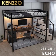 KENZZO: Loft Metal Bed Frame COLLECTION (Single / Queen) / Katil Besi/Metal Bedframe