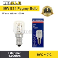 Tungsram 15W E14 Pygmy Bulb Salt Lamp Bulb Refrigerator Light Bulb Tabular Lamp (Warm White 3000K) L