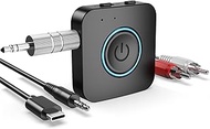Bluetooth Transmitter Receiver, LAICOMEIN V5.0 2-in-1 Bluetooth Adapter, Wireless Transmitter for TV