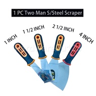 1Pc  1Inch-6Inch Two Man/Carlo Heavy Duty Stainless Steel Scraper