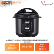 La Gourmet 4 Litre Pressure Cooker XLTX40-DB Auto Cover Sensor Child Lock XLTX60-D17FY (6L) XLTX40DB