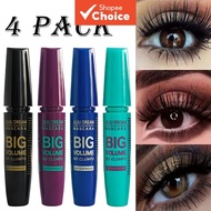 Waterproof 4D Mascara, Volumizes Eyelashes, Gives Long-Lasting Curl And Length, Deep Black Color