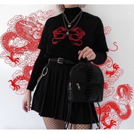 New Red Twin dragon Shirt Aesthetic Shirt / dragon Shirt / Millennial Aesthetic T-Shirt / Aesthetic 