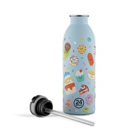 Italy 24Bottles Lightweight Nozzle Cold Water Bottle Discovery Series 500ml (Dessert Party) Children