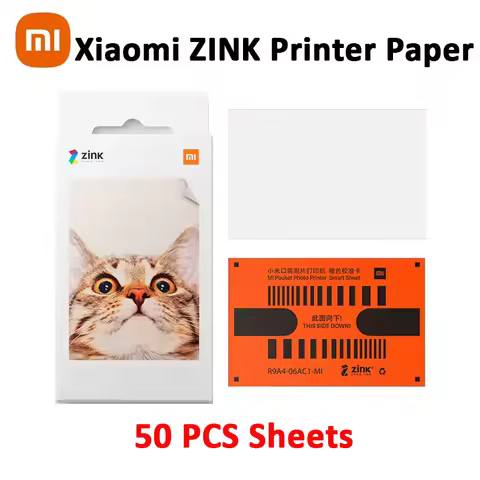 Xiaomi ZINK Pocket Printer Paper 50/100 PCS Self-adhesive Photo Print Xiaomi 3-inch Mini Pocket Phot