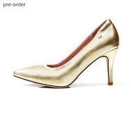 O&B รองเท้าส้นสูงหนังแกะ รุ่น DIANA HEELS 3.2 INC IN LIGHT GOLD-11058CS00027F_F9GDMT