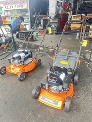 เครื่องตัดหญ้า รถเข็นตัดหญ้า เครื่องยนต์ Honda GXV160 5.5 แรงม้าโครง ROWELรุ่น CJ18TSWD55 เครื่องตัด