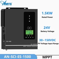 Anern 1KW/1.5KW Hybrid Solar Inverter 12V/24V Solar Inverter MPPT Hybrid off Grid Inverter PV Input 