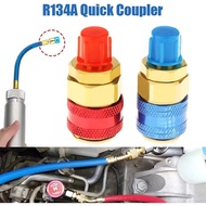 2PCS/Set Freon R134A H / L Auto Quick Coupler Connector Brass Adapters Air Conditioning Refrigerant 