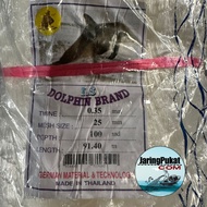 Pukat Jaring Ikan 035MM X 25MM (1 Inch) X 100MD X 91.4Mtr / Mata Tegak / Isi Kosong / Warna Putih/ K