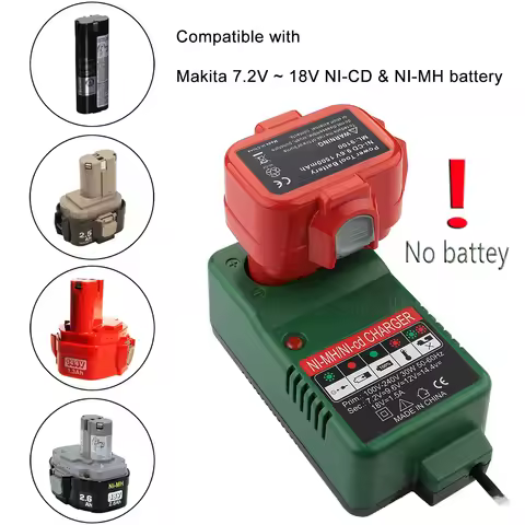 Battery Charger for Makita 6010D 6261D 6226DWE 6270D 6270DWE 6271D 6271DWE Replacement Charger 7.2V 