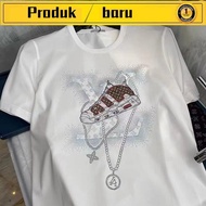 baju t shirt lelaki murah viral baju kaos lelaki T-Shirt Lengan Pendek Lelaki 2022 Trend Baru Masyarakat Cetakan Bunga Remaja Pemuda Lelaki Rohani Stesen Eropah Musim Panas T-Shirt Nipis