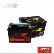 แบตเตอรี่มอเตอร์ไซค์ ซูซุกิ สกายไดร์ฟ Suzuki Skydrive ทุกรุ่น ยี่ห้อ RR JTZ5 12V 5Ah